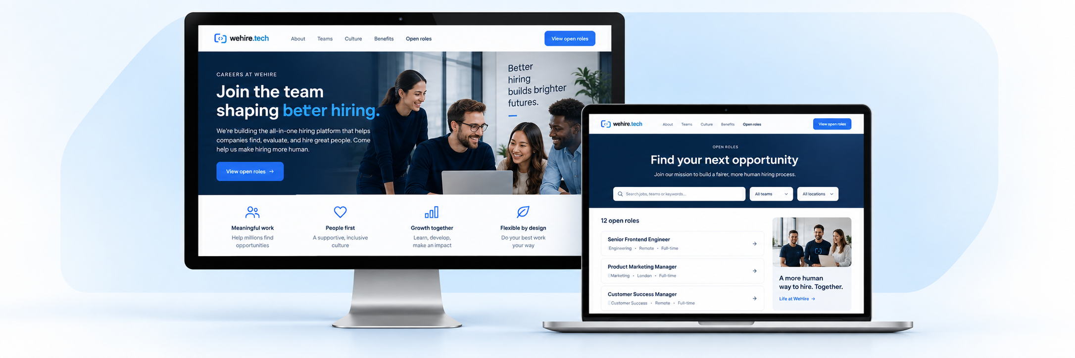 Branded careers page